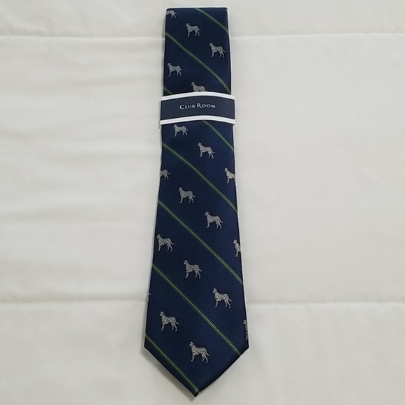Men's Dalmatian Stripe Tie - Picture 2 of 5